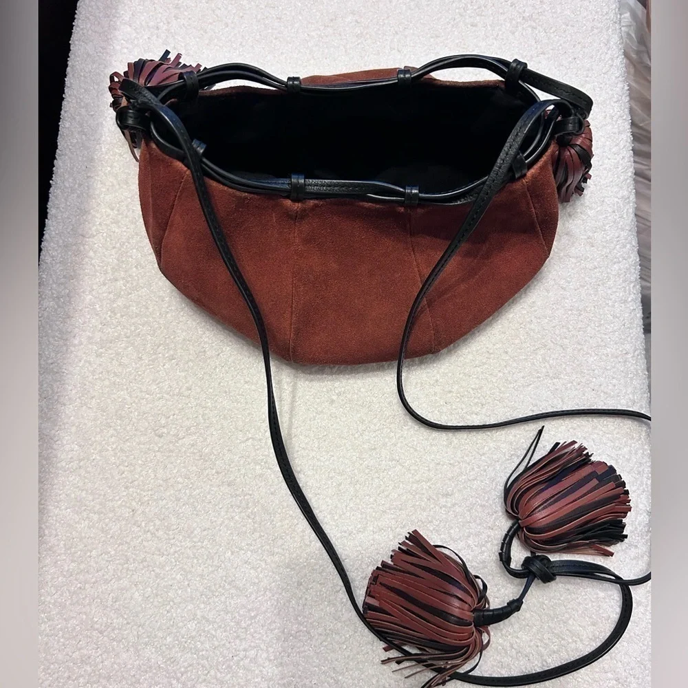 Ulla Johnson, Brea Bucket Bag in Burnt Orange